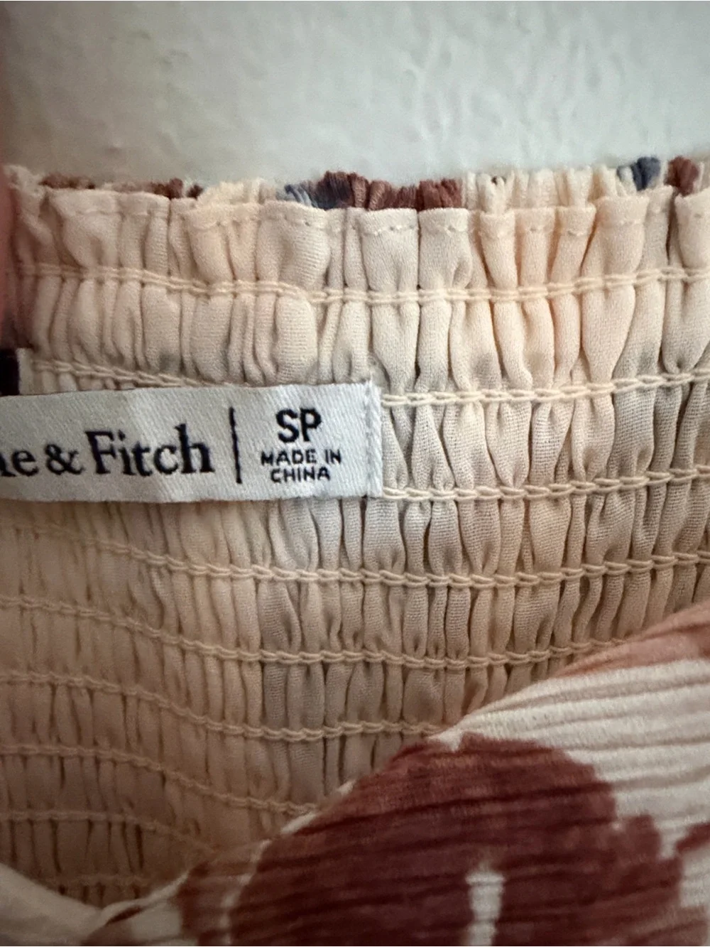 Abercrombie & Fitch Floral Smocked Maxi Dress Small Petite